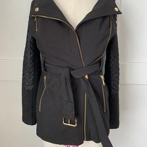 Michael Kors Belted Black Jacket XXS